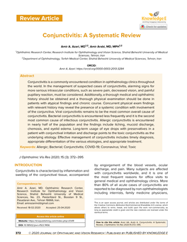 Review Article Conjunctivitis