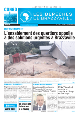 L'ensablement Des Quartiers Appelle À Des Solutions Urgentes À Brazzaville