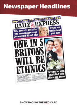 Newspaper Headlines: One in 5 Britons Will Be Ethnics