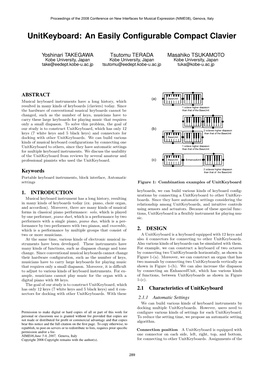 Unitkeyboard: an Easily Configurable Compact Clavier