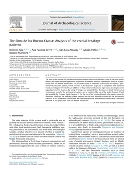 The Sima De Los Huesos Crania: Analysis of the Cranial Breakage Patterns