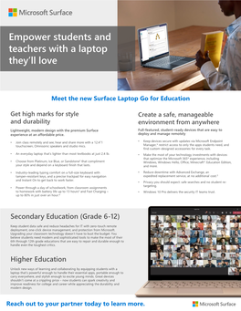 Empower Students and Teachers with a Laptop They'll Love