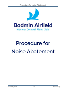 Procedure for Noise Abatement