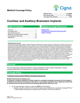 Cochlear and Auditory Brainstem Implants