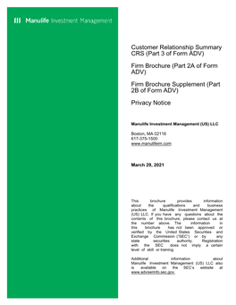 Manulife Investment Management (US) LLC