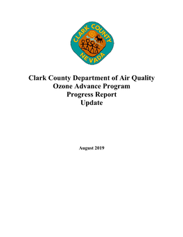 Clark County Department of Air Quality Ozone Advance Program Progress Report Update