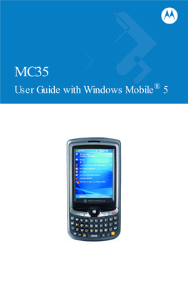 MC35 User Guide with Windows Mobile® 5