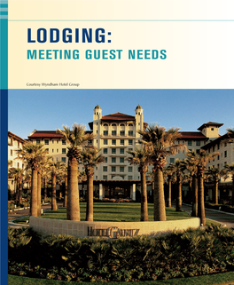 Lodging: Meeting Guest Needs