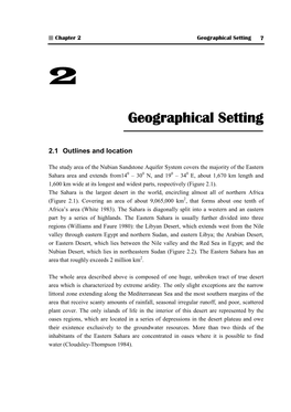 Geographical Setting 7