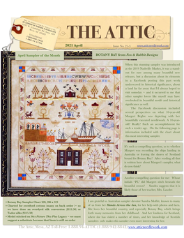 Attic Sampler Newsletter April 2021