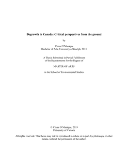 Uvic Thesis Template