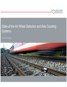 State-Of-The-Art Wheel Detection and Axle Counting Systems