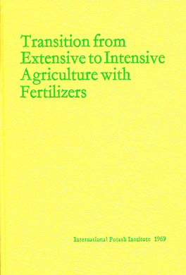 Transition from Extensive to Intensive Agriculture with Fertilizers