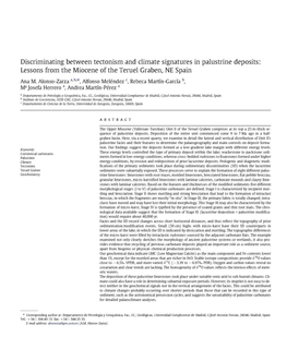 Discriminating Between Tectonism and Climate Signatures in Palustrine Deposits: Lessons from the Miocene of the Teruel Graben. NE Spain