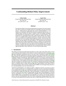 Confounding-Robust Policy Improvement