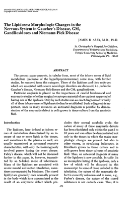 Morphologic Changes in the Nervous System in Gaucher's Disease, GM2