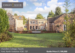 Chandlers Cottage, Flawith York, North Yorkshire YO61 1SF Guide Price £1,100,000