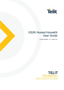 GS2K Hosted Homekit User Guide