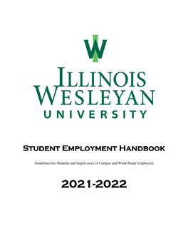 Student Employment Handbook