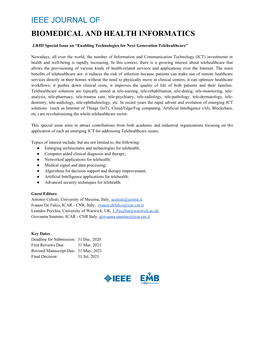 Ieee Journal of Biomedical and Health Informatics