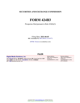 Digital Media Solutions, Inc. Form 424B3 Filed 2021-06-03