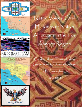 Native Voices: Oral Histories of Native Americans in the Los Angeles Region