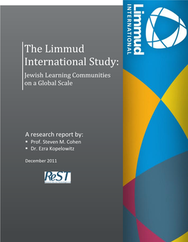 The Limmud International Study: Jewish Learning Communities on a Global Scale