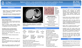 Splenic Infarct: a Rare Presentation of a Common Pediatric Illness