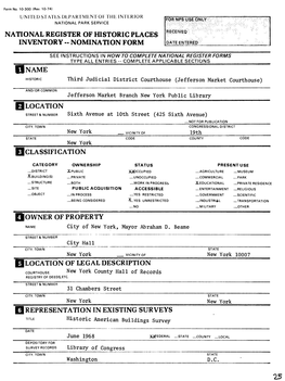 National Register of Historic Places Inventory -- Nomination Form