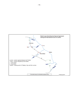 Sketch-Map Illustrating the Special Agreement Seising the International Court of Justice