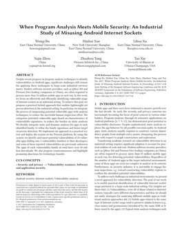 An Industrial Study of Misusing Android Internet Sockets