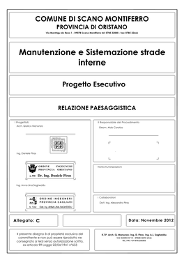 All. C - Relazione Paesaggistica 1