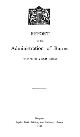 Administration of Burma