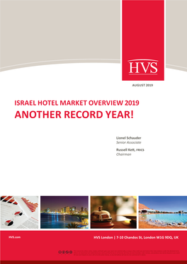 Israel Hotel Market OVERVIEW 2019 Another Record Year!