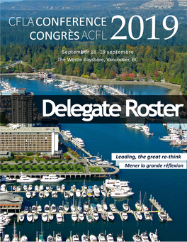 Delegate Roster