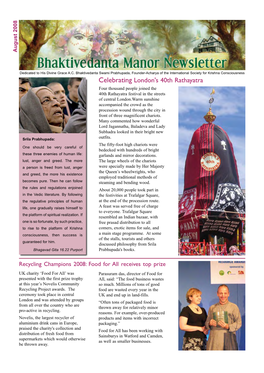 Celebrating London's 40Th Rathayatra