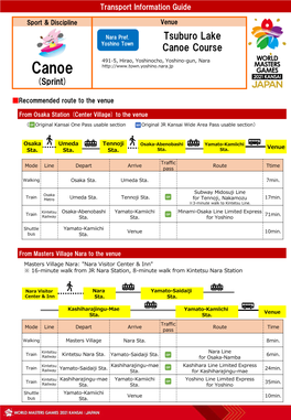 Tsuburo Lake Canoe Course