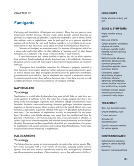 Recognition and Management of Pesticide Poisonings: Sixth Edition: 2013: Chapter 17 Fumigants