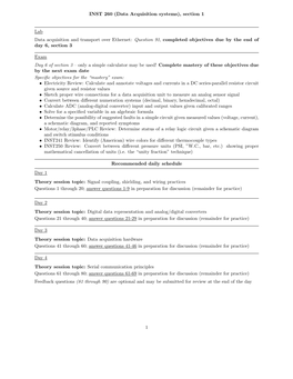 Data Acquisition Systems), Section 1