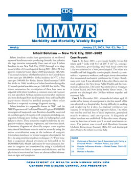 Morbidity and Mortality Weekly Report