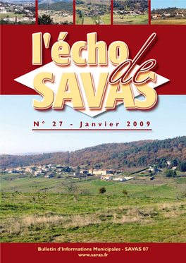 N° 27 - Janvier 2009