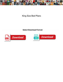 King Size Bed Plans