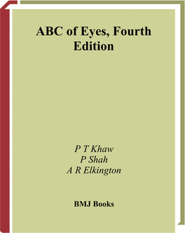 ABC of Eyes, Fourth Edition
