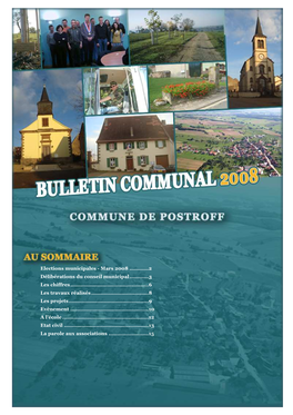 Bulletin Postroff 2008