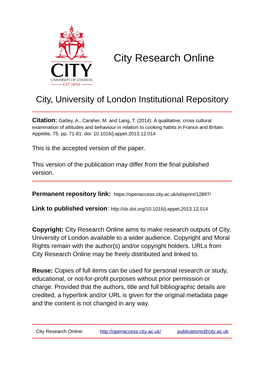 City Research Online