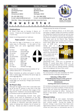 NZ Cornish Association Newsletter