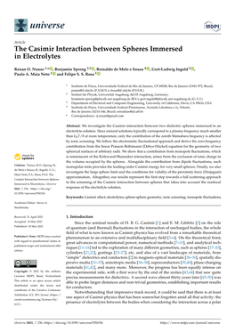 The Casimir Interaction Between Spheres Immersed in Electrolytes