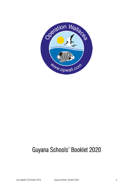 Schools' Booklet
