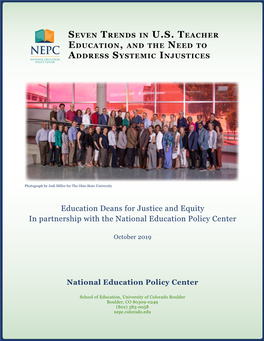 U.S. Teacher Education, and the Need to Address Systemic Injustices