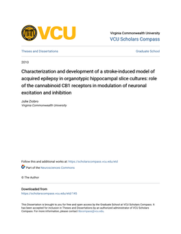 Characterization and Development of a Stroke